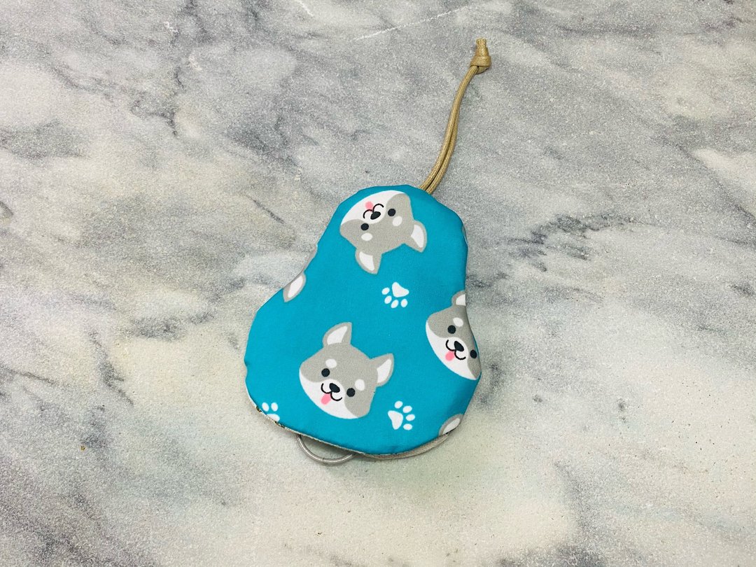 萌犬 梨型防水钥匙包【K220408】 - 钥匙链/钥匙包 - 棉．麻 多色