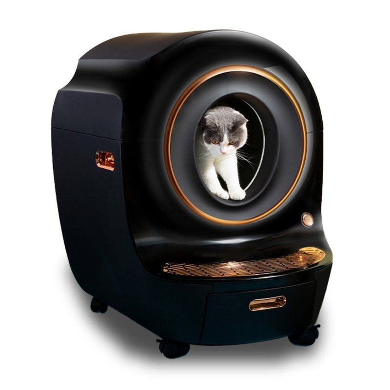 Petuity 豪华智能猫厕所 - 猫砂/猫砂垫 - 塑料 