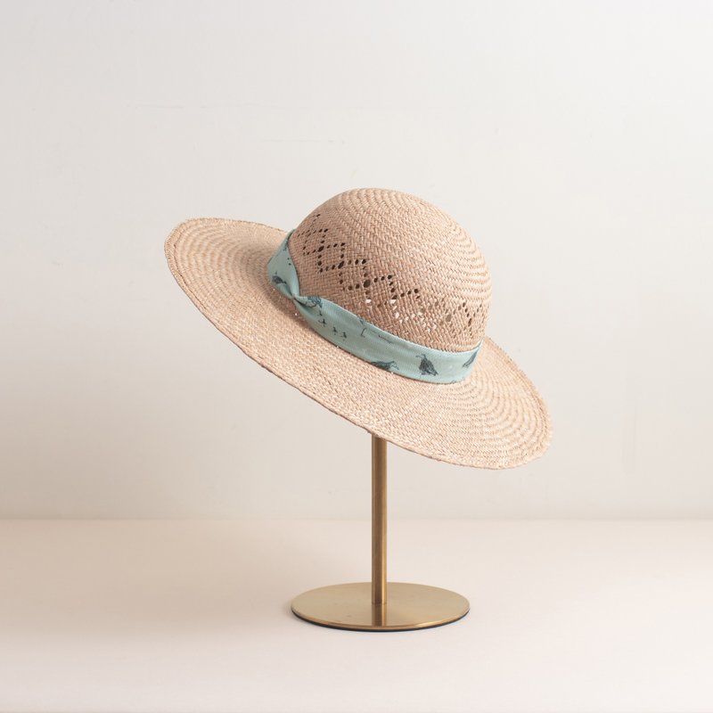 蔺子布花小圆童帽-蔺草编织 - 帽子 - 其他材质 