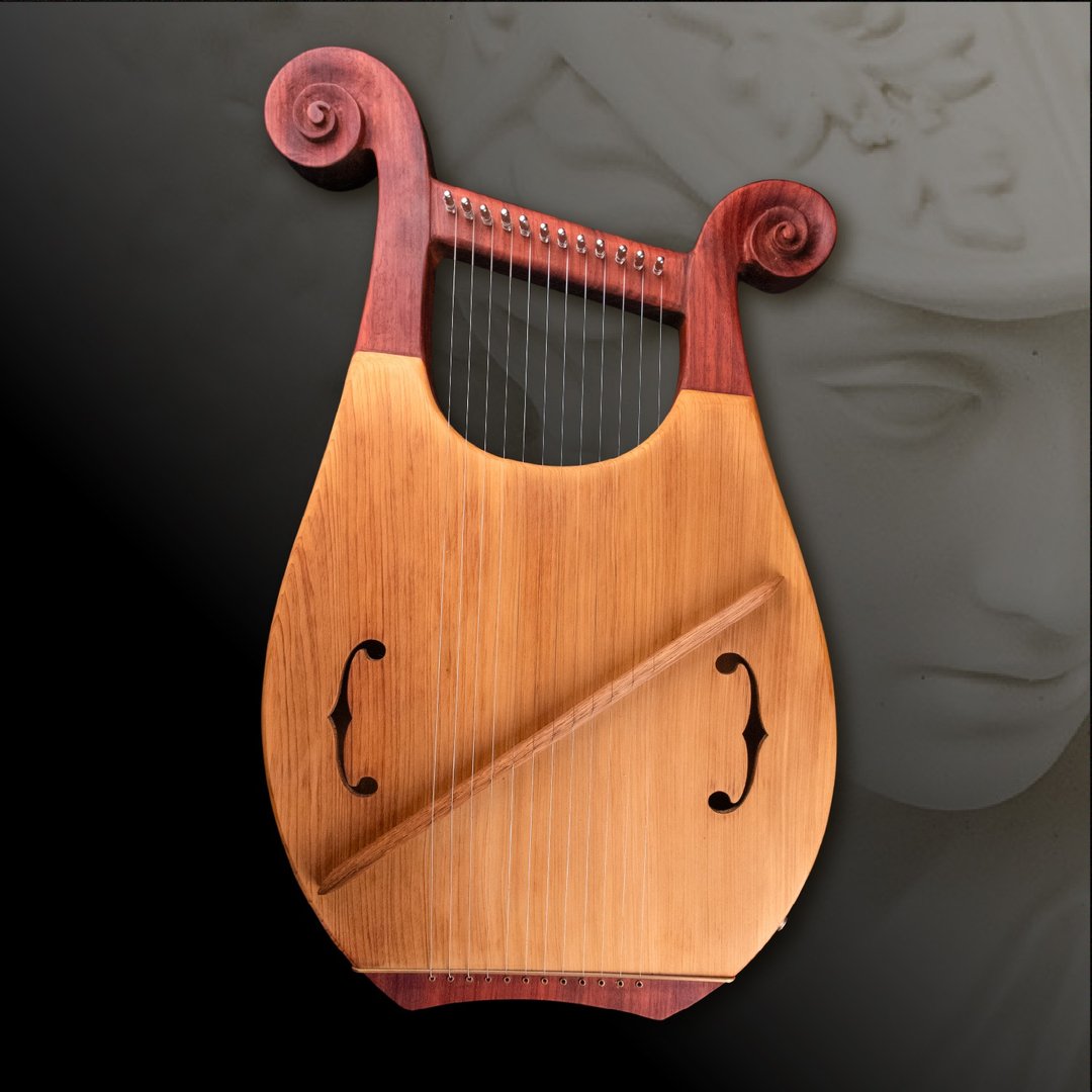 12弦雅典娜 手工里拉琴 Lyre 莱雅琴  瑜伽 冥想 身心灵疗愈乐器 - 吉他/乐器 - 木头 