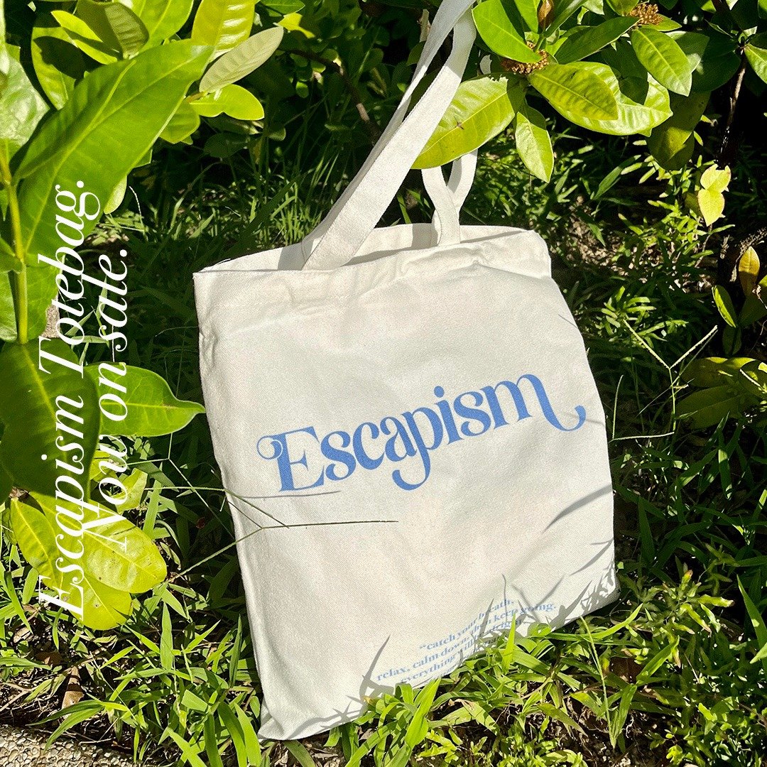 Escapism帆布袋 - 侧背包/斜挎包 - 棉 透明