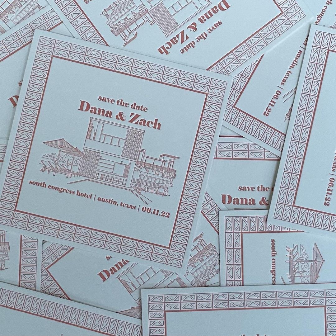 Custom Wedding Venue Illustration, Save the Date Sketch Drawing, Digital Artwork - 电子手绘真人画像/绘画/插画 - 其他材质 