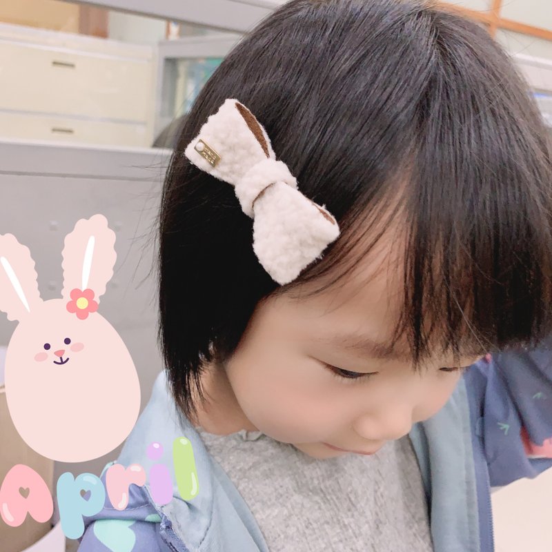 W&C手作 || 亲亲小绵羊|| 绵羊白  发夹 - 婴儿饰品 - 其他材质 白色