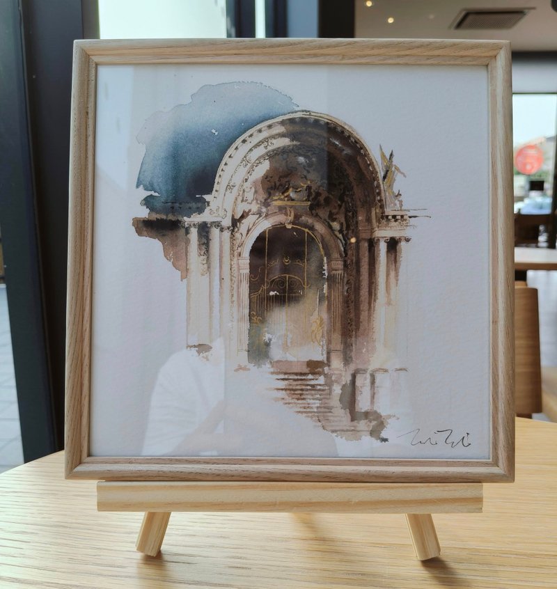 巴黎小皇宫水彩微喷版画 - 海报/装饰画/版画 - 纸 白色