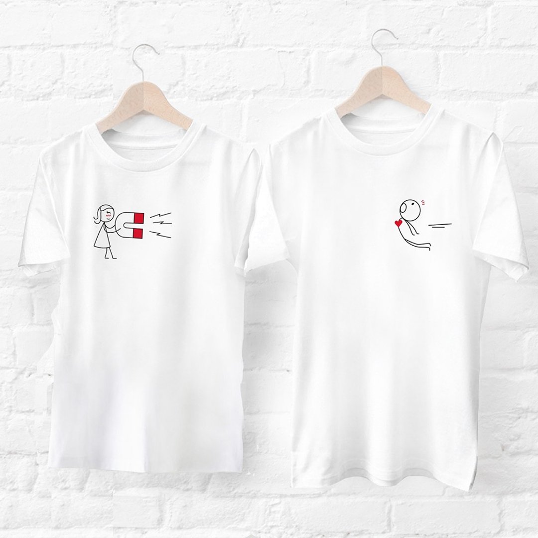 Magnet T-shirt - 中性连帽卫衣/T 恤 - 棉 