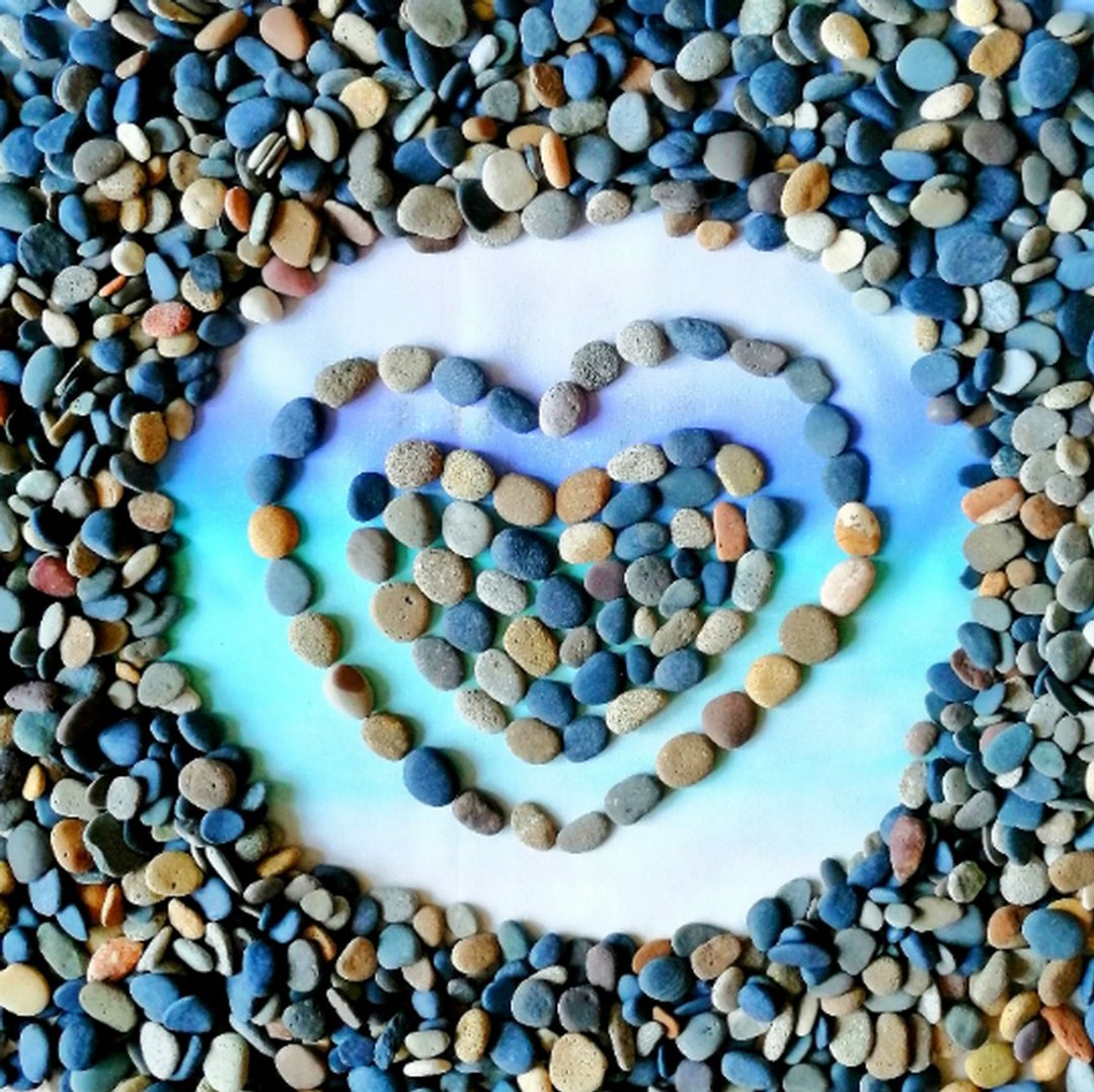 Small beach stones for pebble pictures.Flat sea stones oval/round tiny to small - 其他 - 石头 多色