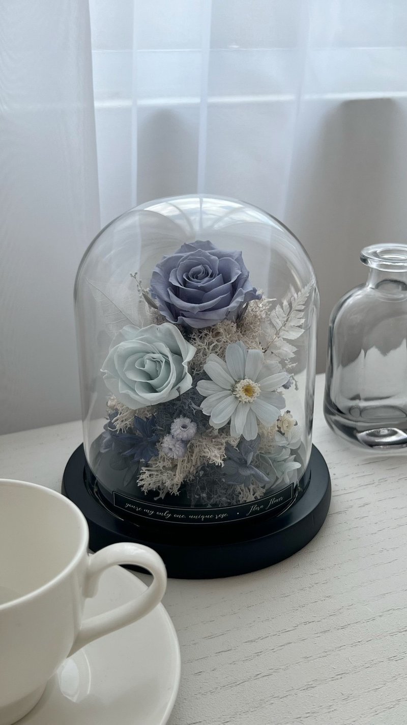 Flora Flower 永生花夜灯-桑延蓝 - 摆饰 - 植物．花 蓝色