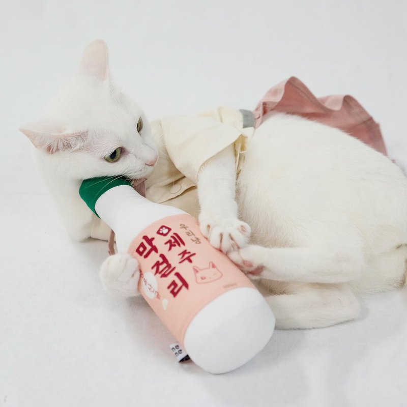 韩国 remetome 猫猫嗅闻玩具-玛格利酒 - 玩具 - 棉．麻 粉红色