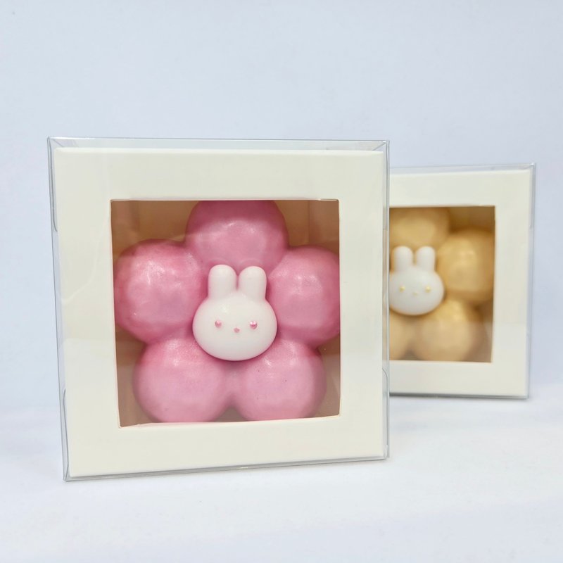 【礼物】好运花朵兔兔皂礼盒 - 肥皂/手工皂 - 其他材质 多色