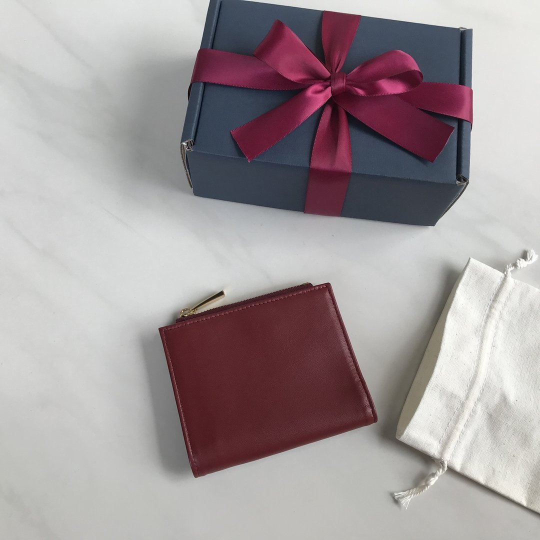 短夾包 真皮皮夾 Small Leather wallet - Red - 皮夹/钱包 - 真皮 红色