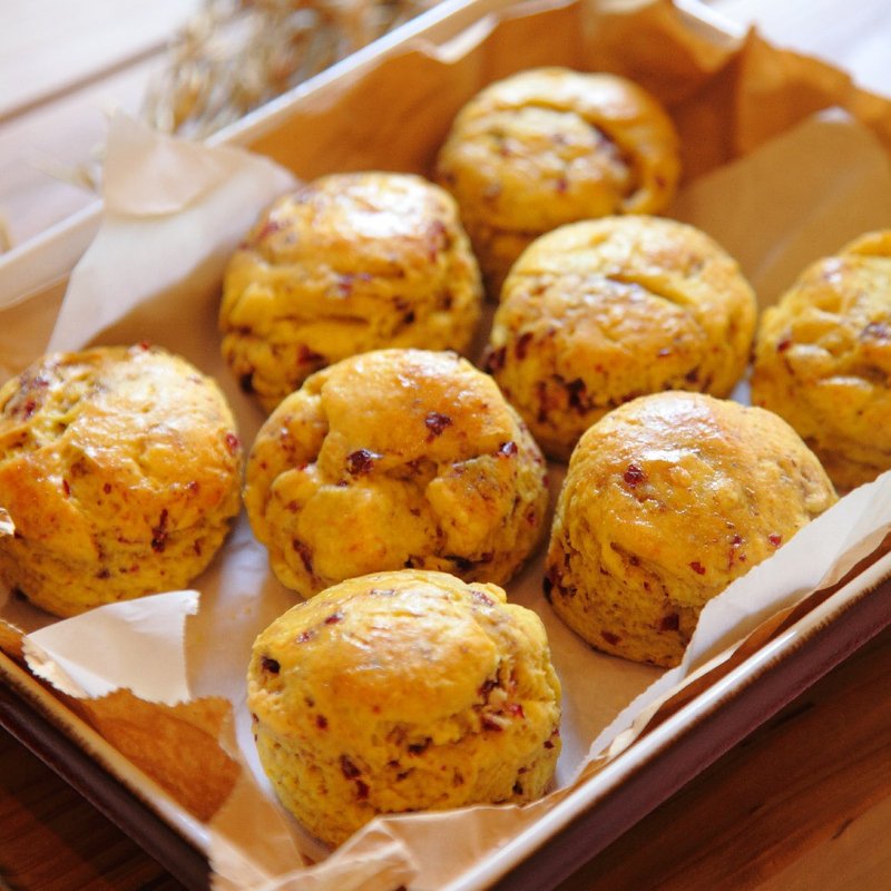 蔓越莓司康 handmade・vegan - 蛋糕/甜点 - 新鲜食材 绿色