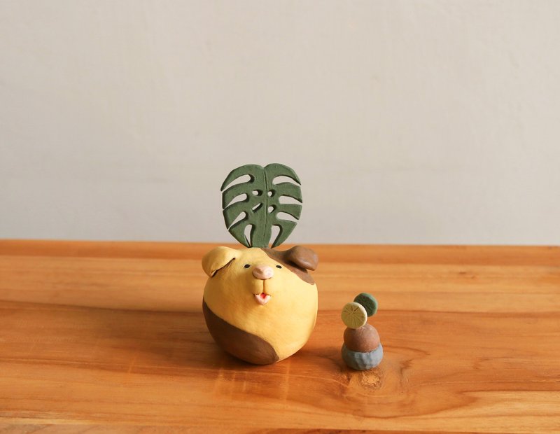 限量陶偶 / 龟背芋保卫队 - 摆饰 - 陶 多色