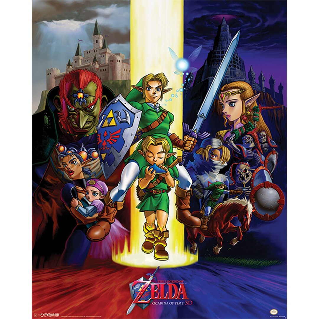 【任天堂】萨尔达传说 The Legend Of Zelda 时之笛游戏宣传海报 - 海报/装饰画/版画 - 其他材质 多色