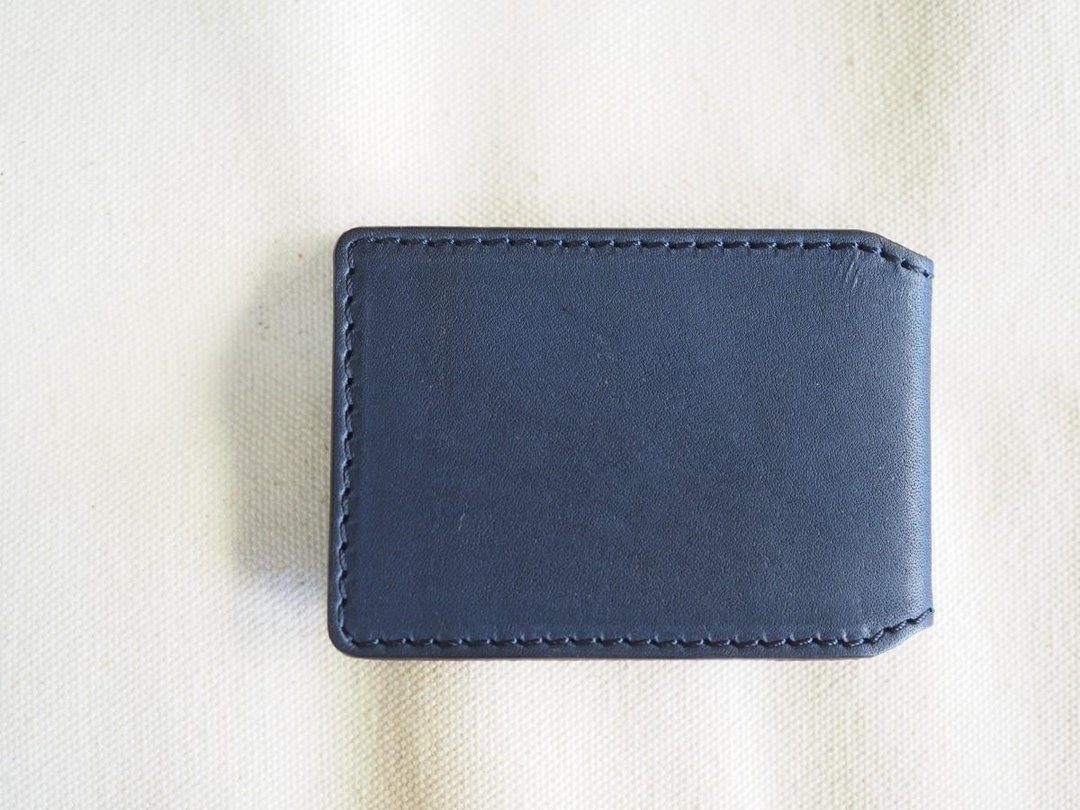 Case that can store two IC cards at the same time / Navy - 证件套/卡套 - 真皮 蓝色