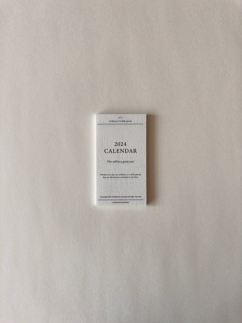 Madeleine Artisanat 2024 迷你日历 - 年历/台历 - 纸 