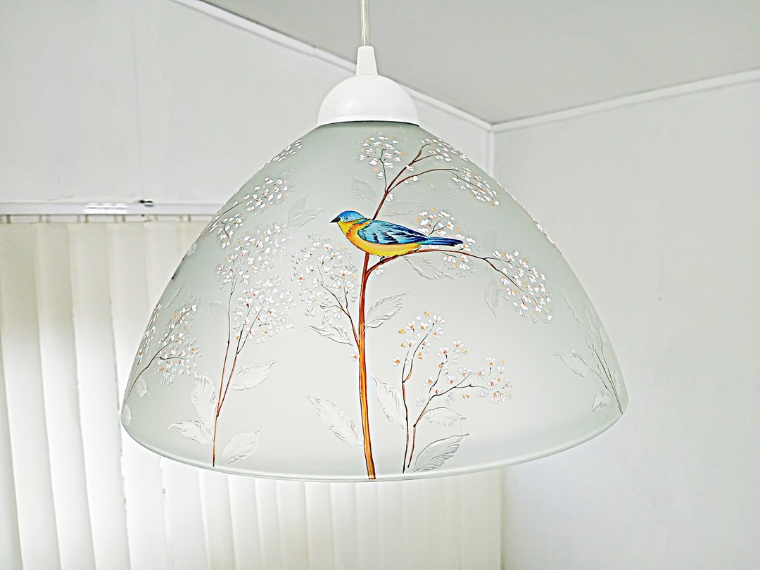 Pendant Light,Home Decor,Lighting House,Stained glass. - 灯具/灯饰 - 玻璃 蓝色