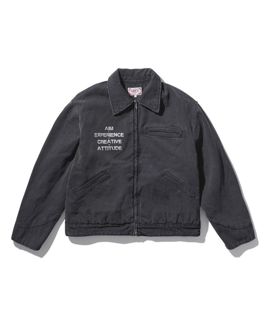 AECA White Vintage Pigment Work Jacket 双向拉链旧化工作外套 - 男装外套 - 其他材质 多色