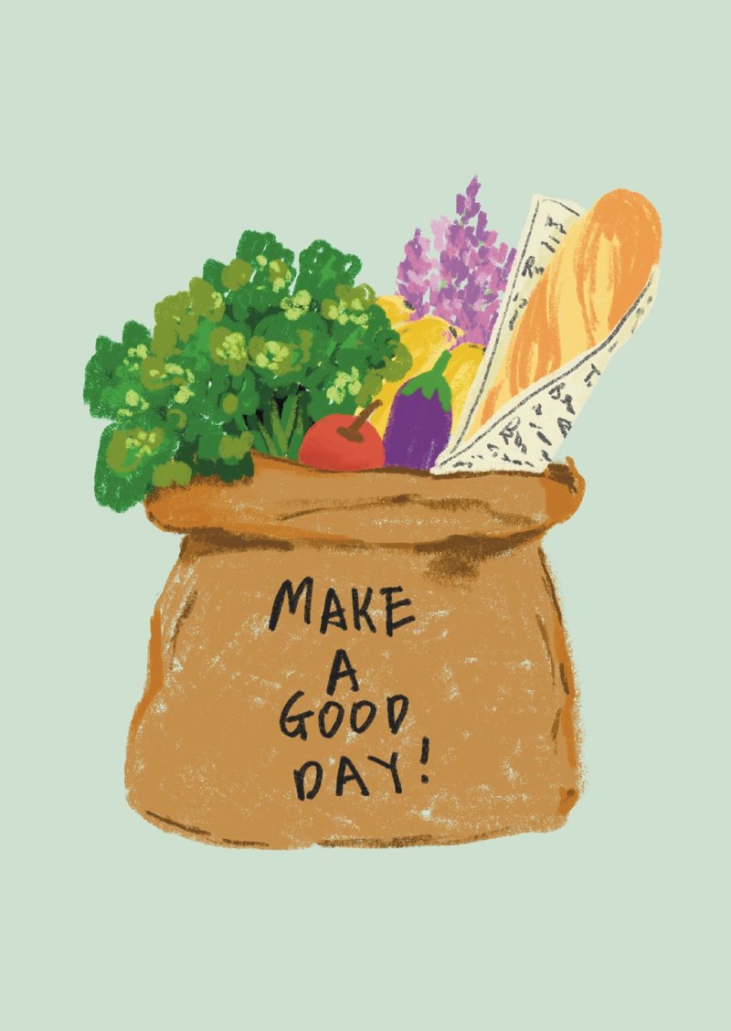 MAKE A GOOD DAY 明信片 - 卡片/明信片 - 纸 