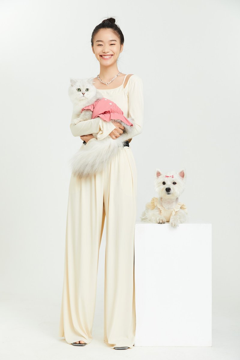 冰感不粘毛夏凉裤 - 女装长裤 - 其他人造纤维 多色