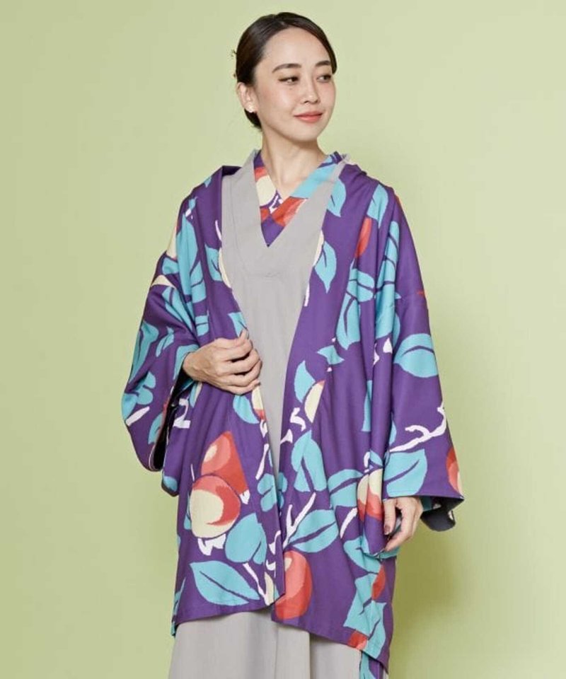 【热门预购】温柔和服式铭仙花卉开襟罩衫 羽织 (4色)7CC-4102 - 女装休闲/机能外套 - 其他材质 