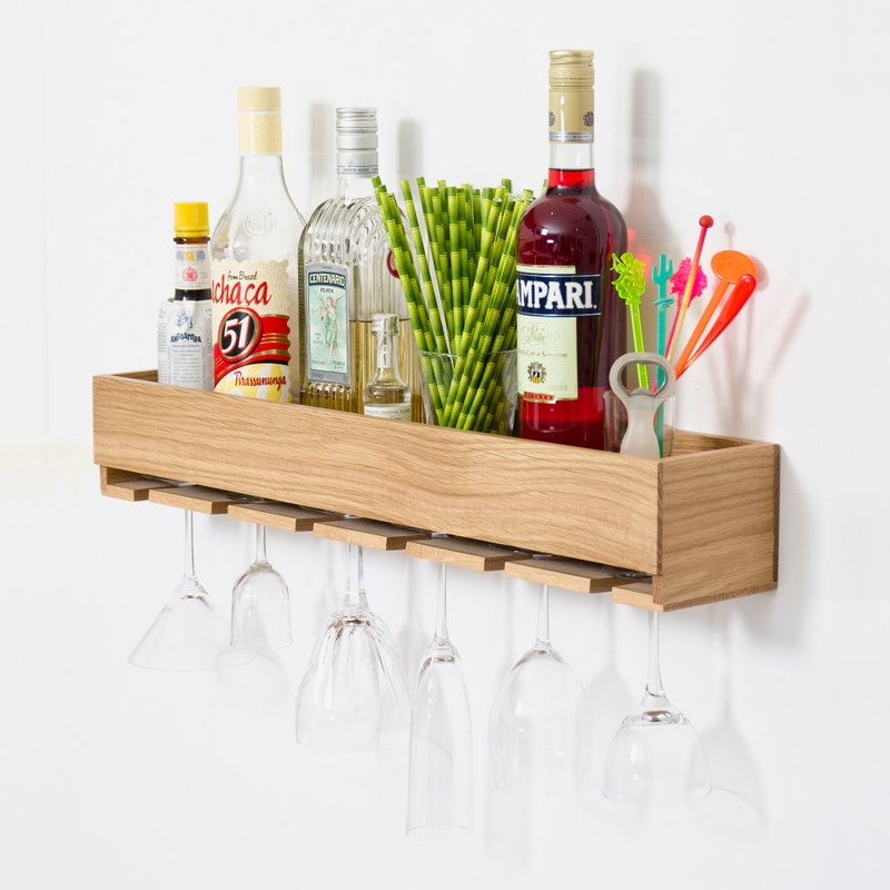 酒杯挂架 / Glass Holder Shelf - 置物架/篮子 - 木头 