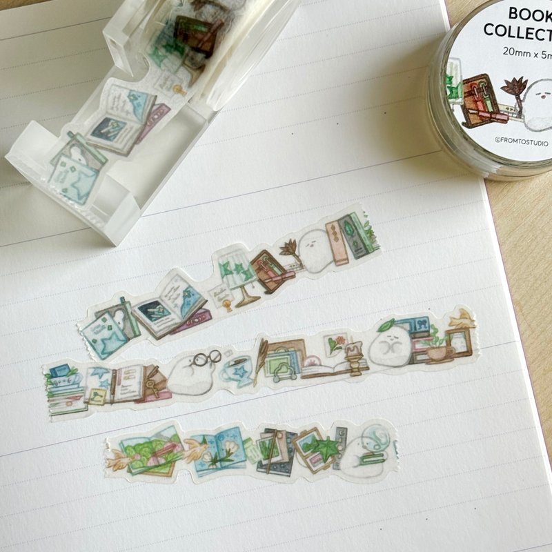 书本收藏家造型日本和纸胶带 - 纸胶带 - 其他材质 