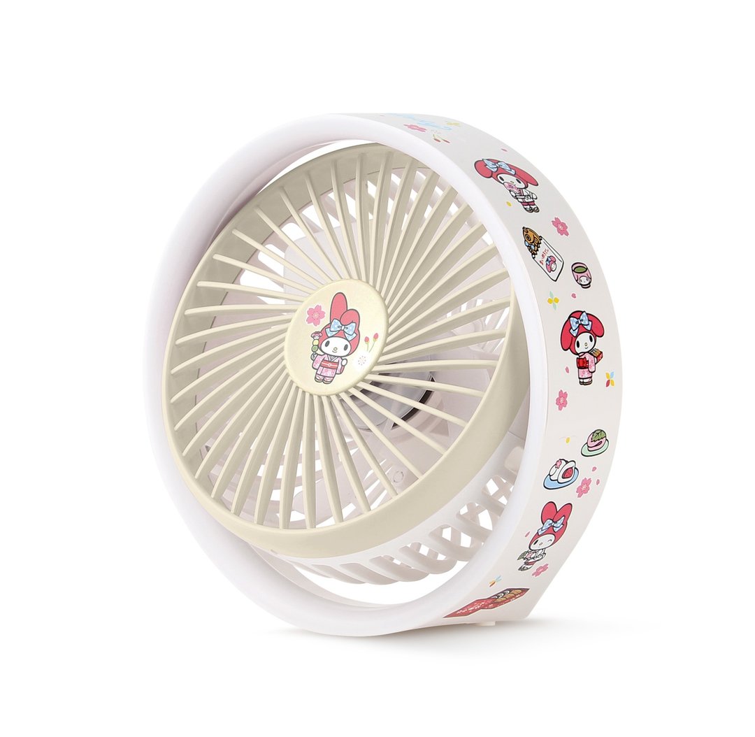 便携式座枱风扇/LED灯 – My Melody - 电扇 - 塑料 黄色