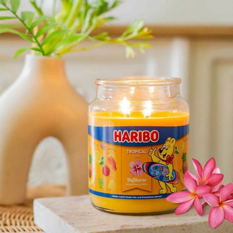 HARIBO CANDLE 香氛蜡烛 - 热带趣味 - 蜡烛/烛台 - 玻璃 黄色