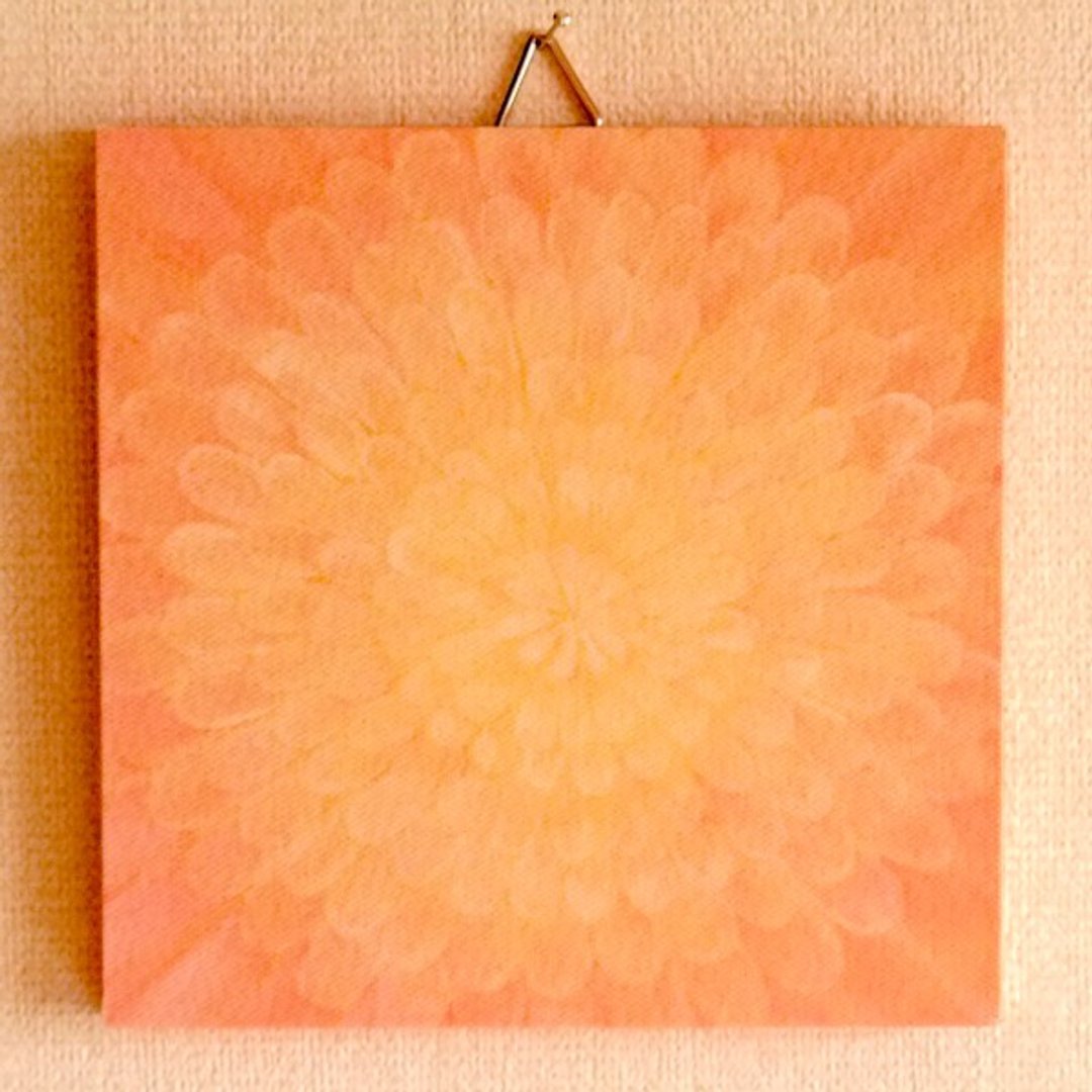 Mini panel No.43 / Light Flower - 海报/装饰画/版画 - 纸 橘色