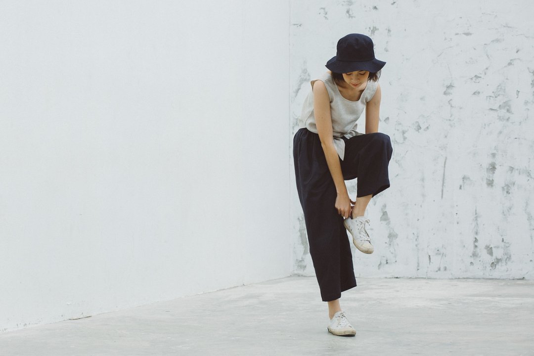 Tie Waist Linen Pants in Old Navy - 女装长裤 - 棉 蓝色