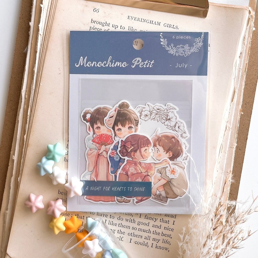7 July | Monochimo 쁘띠 | 人物贴纸 | S041 - 贴纸 - 纸 