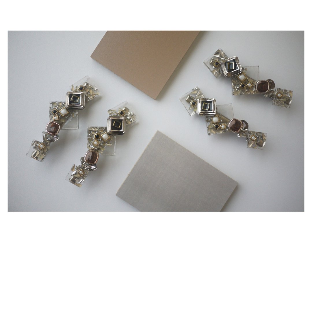 城市 | 细工发饰 | 树脂发夹 | 鸭嘴夹 | hair clip - 发饰 - 其他材质 多色