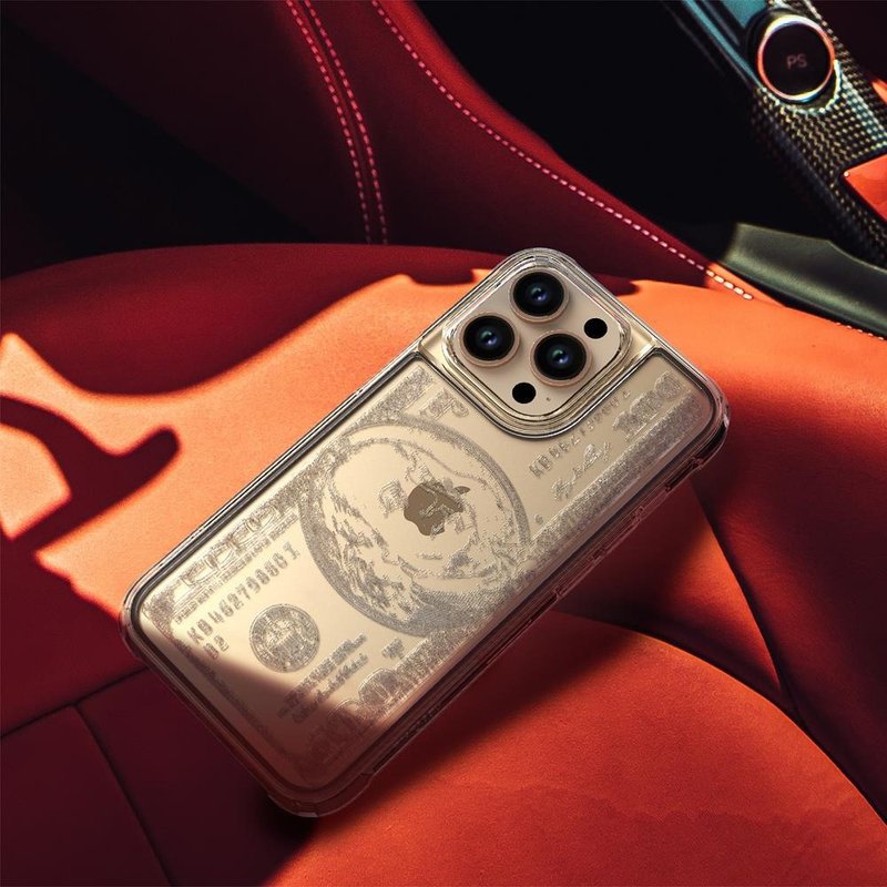 LINKASEAIR 防摔抗菌蚀刻玻璃壳 iPhone13 Pro 6.1寸 美金 - 手机壳/手机套 - 玻璃 透明