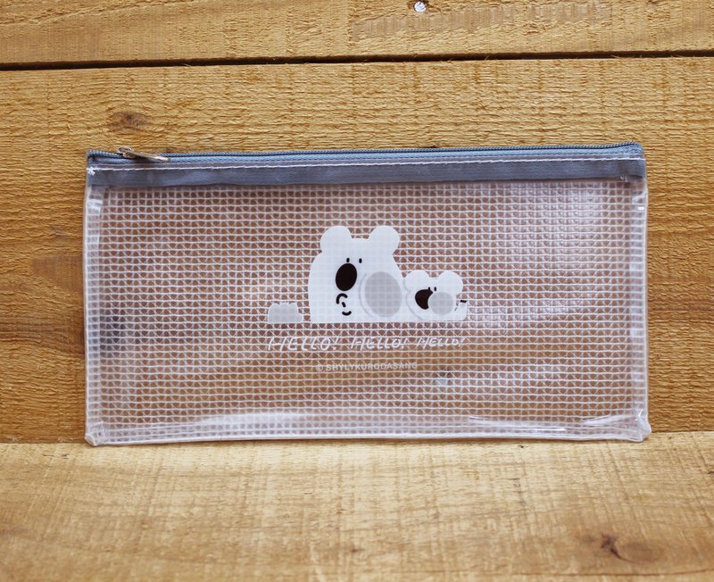 【拉链袋】 黑田桑长方形拉链袋(HELLO)940913 - 化妆包/杂物包 - 塑料 透明