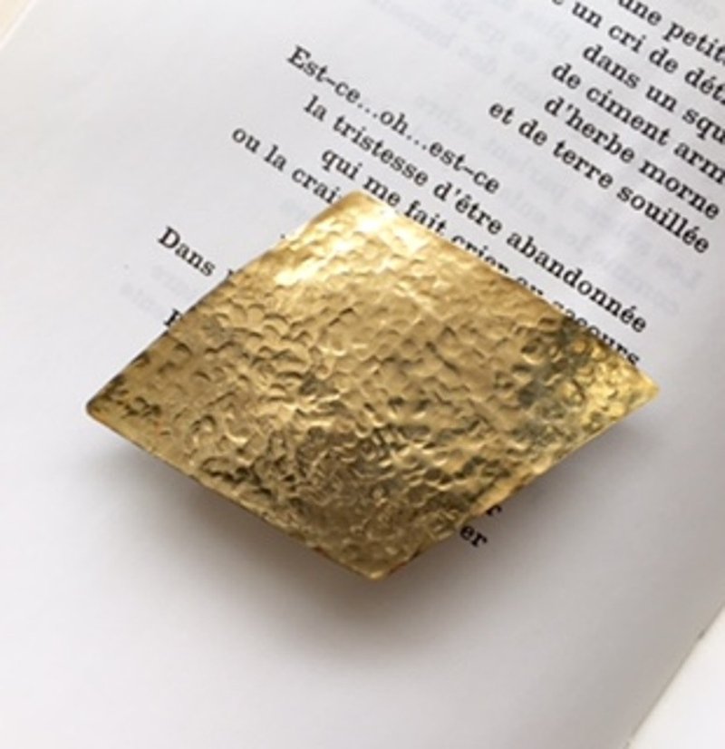 Diamond hair clip gold - 发饰 - 其他金属 金色