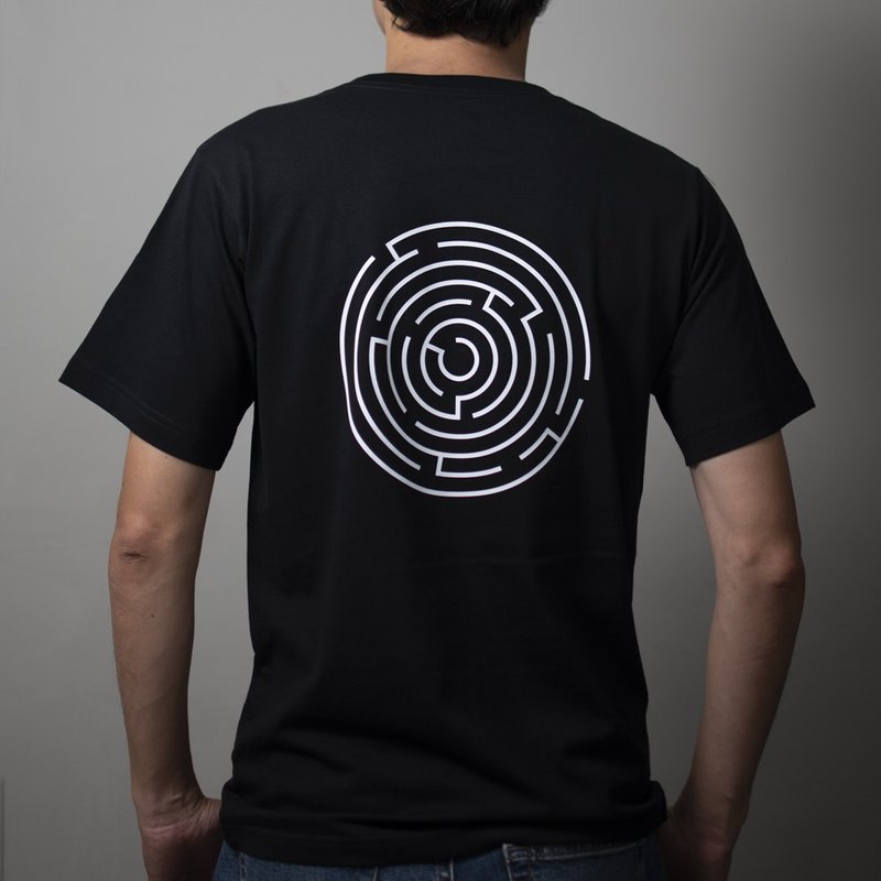 迷宫 / 男 / t恤 - 男装上衣/T 恤 - 棉．麻 黑色