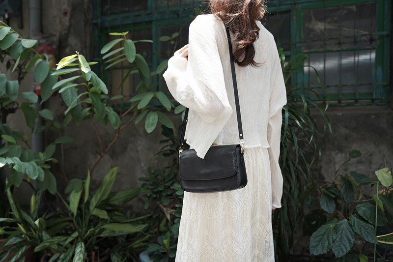 【限时SALE】真皮侧背包 斜背包 头层牛皮 专属包装 - 侧背包/斜挎包 - 真皮 黑色