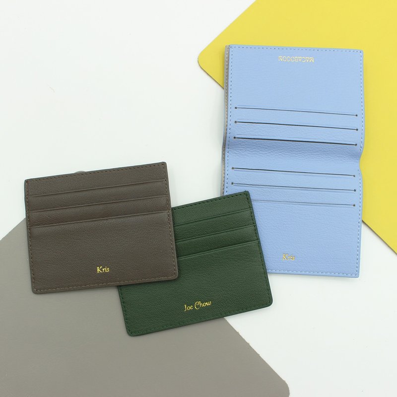 换季特卖福袋 定制化礼物颜色任选真皮革短夹 钱包 皮夹_01378 - 皮夹/钱包 - 真皮 蓝色