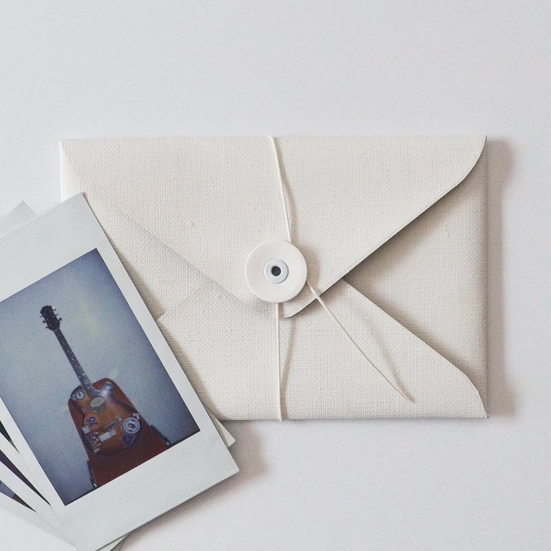 CANVAS Envelope_3 - 信封/信纸 - 棉．麻 白色