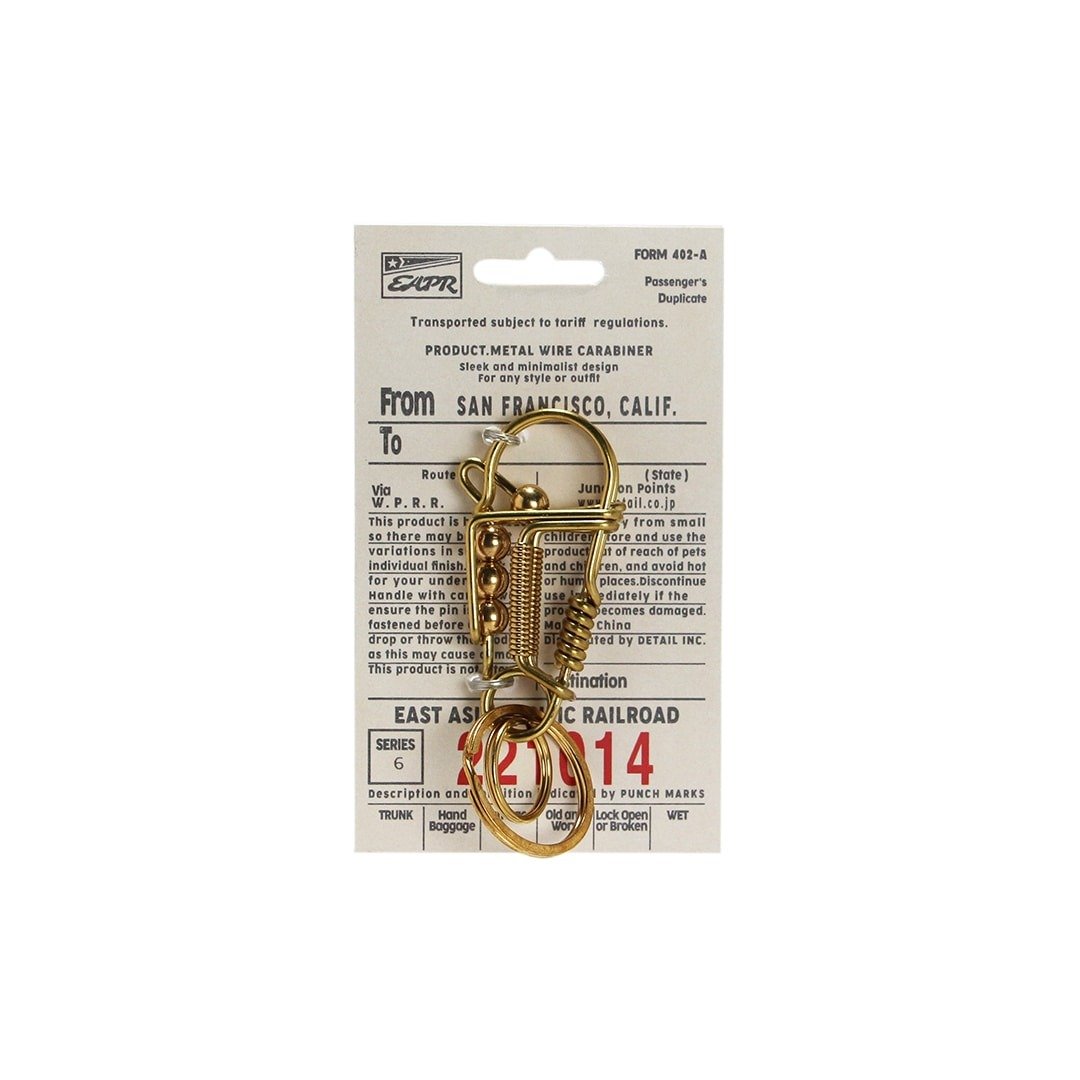 Detail Metal Wire Carabiner 工业风登山扣 (两色) - 钥匙链/钥匙包 - 其他材质 多色