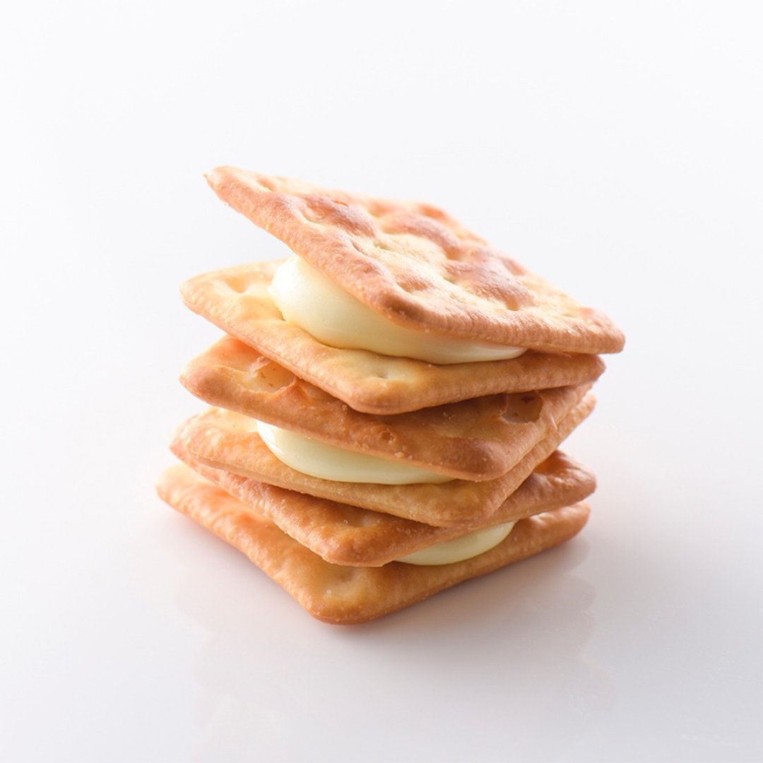 魏记 原味圈圈牛轧饼 / 原味叉叉牛轧饼 / 葱味叉叉牛轧饼 - 手工饼干 - 新鲜食材 卡其色