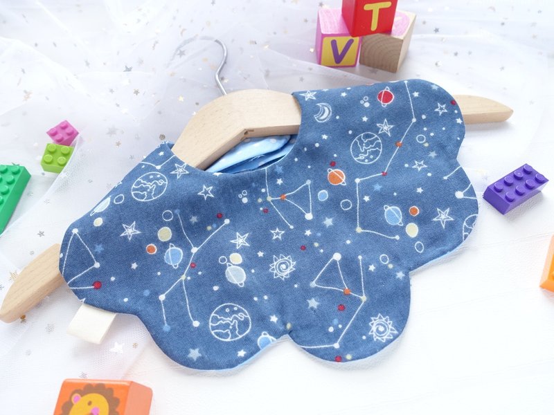 婴儿波浪形 围兜口水巾口水肩 - 宇宙世界 - 围嘴/口水巾 - 棉．麻 