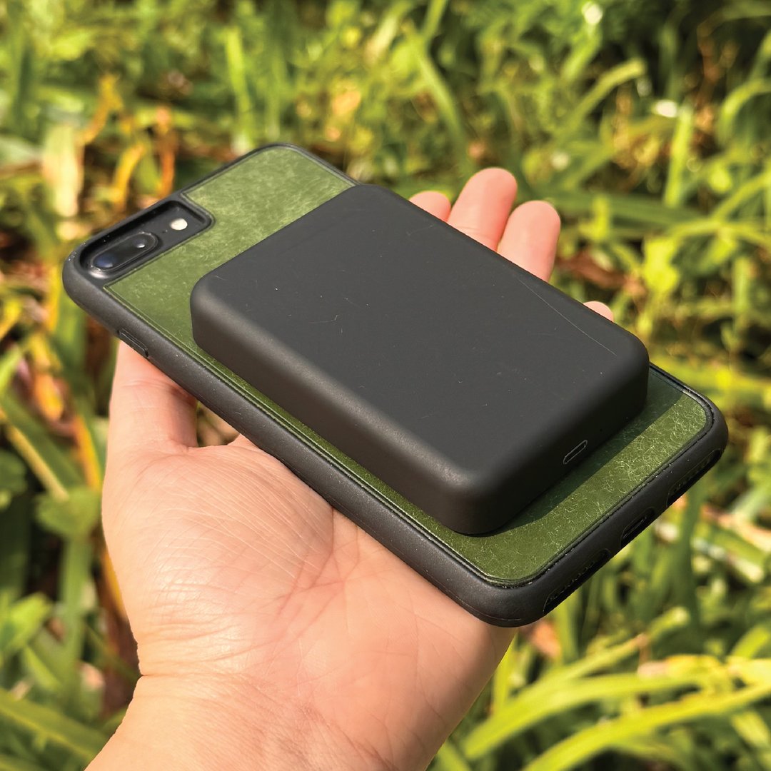 【iPhone 磁吸电话壳】绿色磨砂牛皮/支持 Magsafe/多款型号 - 手机壳/手机套 - 真皮 绿色