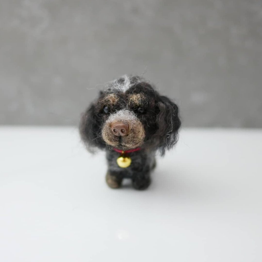 可卡犬定制化羊毛毡  宠物定制 公仔 豆豆狗系列 - 玩偶/公仔 - 羊毛 咖啡色
