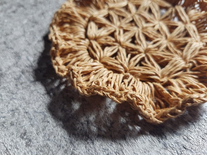 。矿垫/矿窝/家饰垫/生命之花/夏日限定-圆席×麦田/豆沙 - 摆饰 - 其他材质 金色