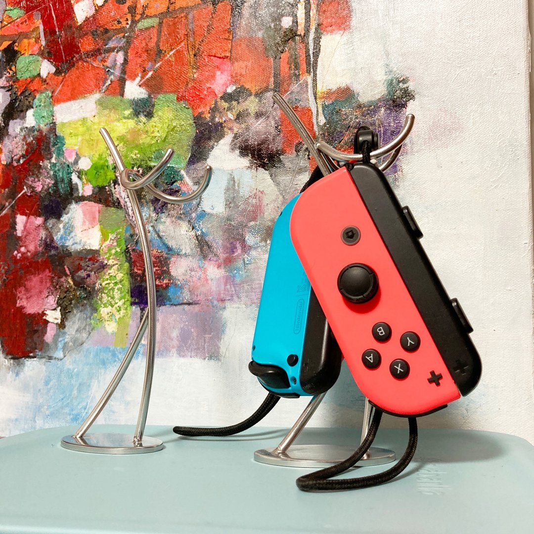 任天堂 Switch　手把放置架  304不锈钢置物架  美观放置架  挂架 - 置物架/篮子 - 不锈钢 银色