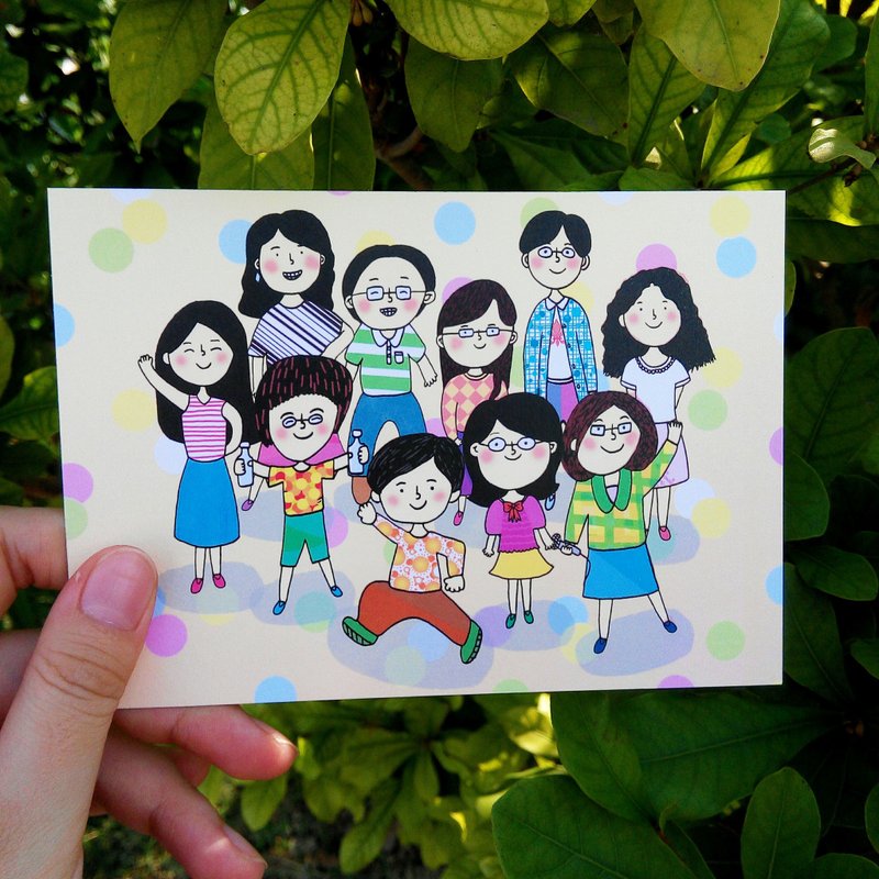 亦师亦友明信片(黄) - 卡片/明信片 - 纸 