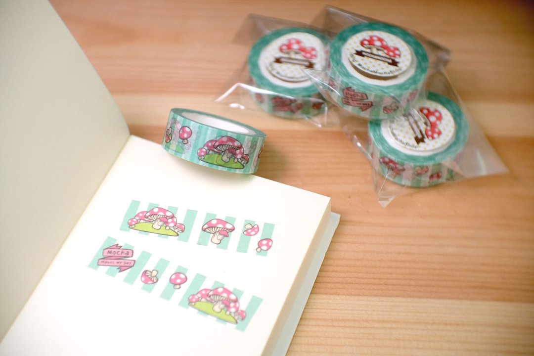 纸胶带 / 蘑菇 - 纸胶带 - 纸 