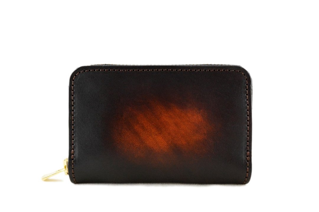 ACROMO Brown Key Purse - 钥匙链/钥匙包 - 真皮 咖啡色