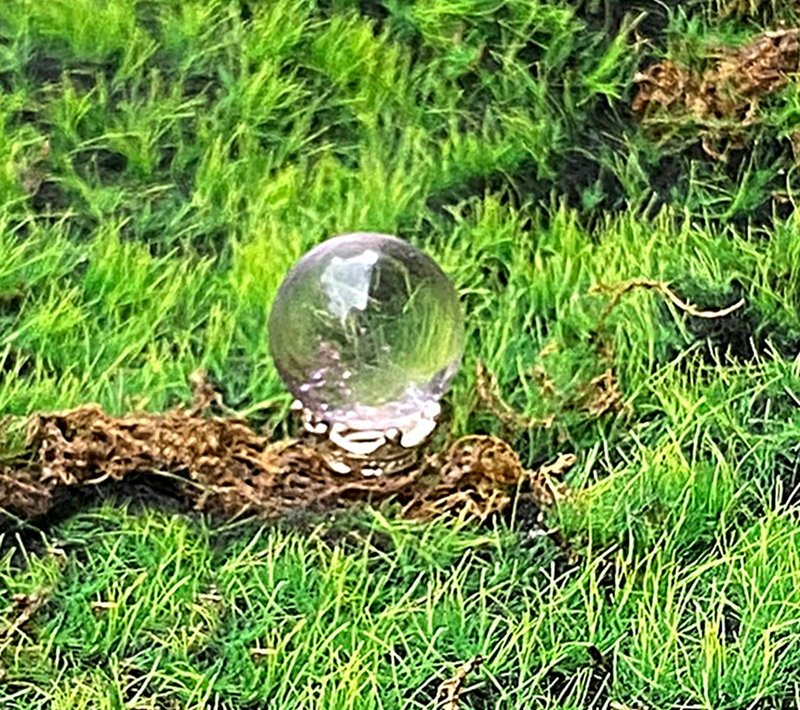 能量摆饰-天然有球必应 智慧之石-天然可爱紫水晶球 快速出货 - 摆饰 - 水晶 紫色